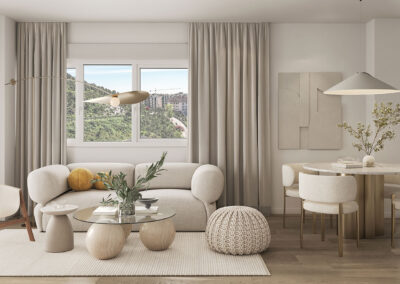 Camporroso Prado. Arganda del Rey, Madrid. Salón-comedor.