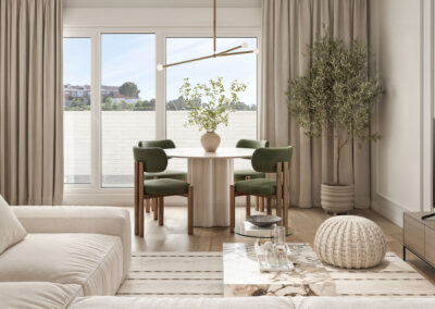 Camporroso Prado. Arganda del Rey, Madrid. Salón-comedor.