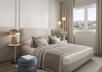 Camporroso Prado. Arganda del Rey, Madrid. Dormitorio.