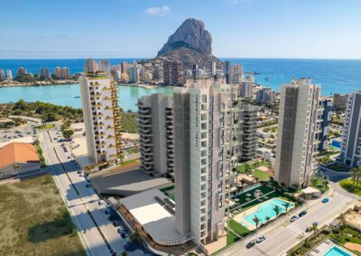 Camporrosso Towers. Calpe Alicante Costa Blanca. Vista general.