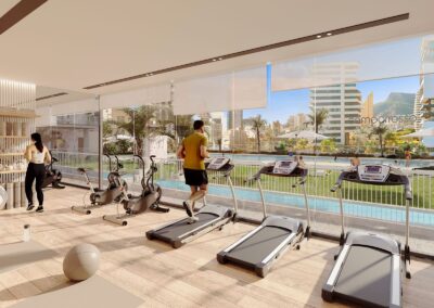 Camporrosso Towers. Calpe Alicante Costa Blanca. Gimnasio.