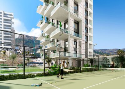 Camporrosso Towers. Calpe Alicante Costa Blanca. Pádel.