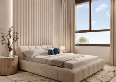 Camporrosso Towers. Calpe Alicante Costa Blanca. Interior dormitorio.