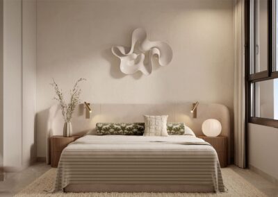 Camporrosso Towers. Calpe Alicante Costa Blanca. Interior dormitorio-2.