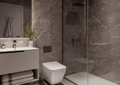 Camporrosso Towers. Calpe Alicante Costa Blanca. Interior baño-2.