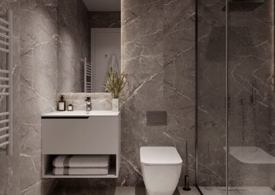 Camporrosso Towers. Calpe Alicante Costa Blanca. Interior baño-2.