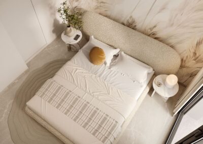 Camporrosso Towers. Calpe Alicante Costa Blanca. Interior dormitorio.