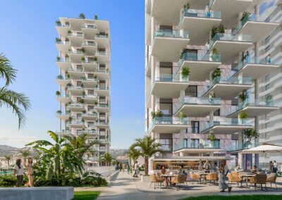 Camporrosso Towers. Calpe Alicante Costa Blanca. Vistas urbanización.