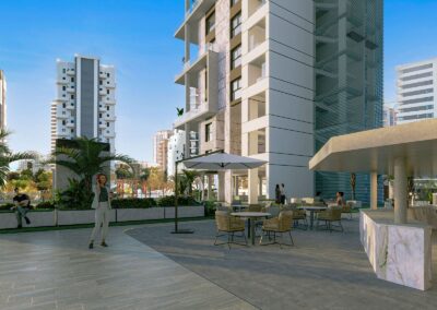 Camporrosso Towers. Calpe Alicante Costa Blanca. Zona urbanización.