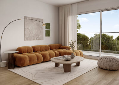 Camporrosso Ciudadela, Alicante. Interior salón.