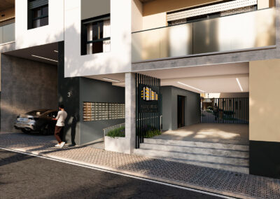 Camporrosso Ciudadela, Alicante. Acceso principal.