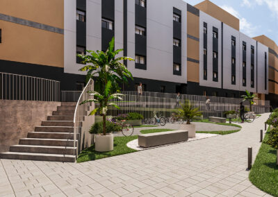 Camporrosso Ciudadela, Alicante. Acceso urbanización.